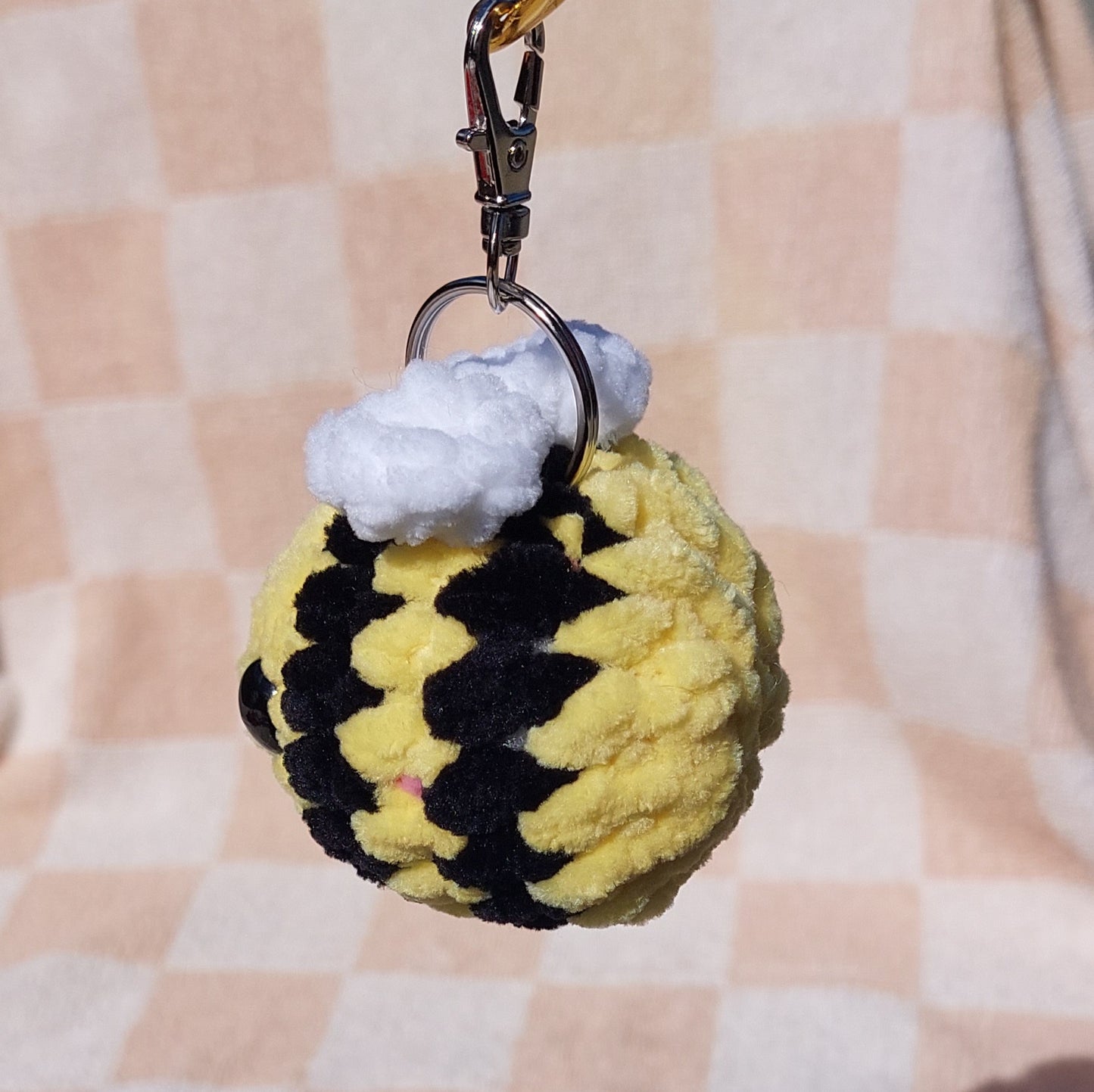 Crochet Bee Keychain