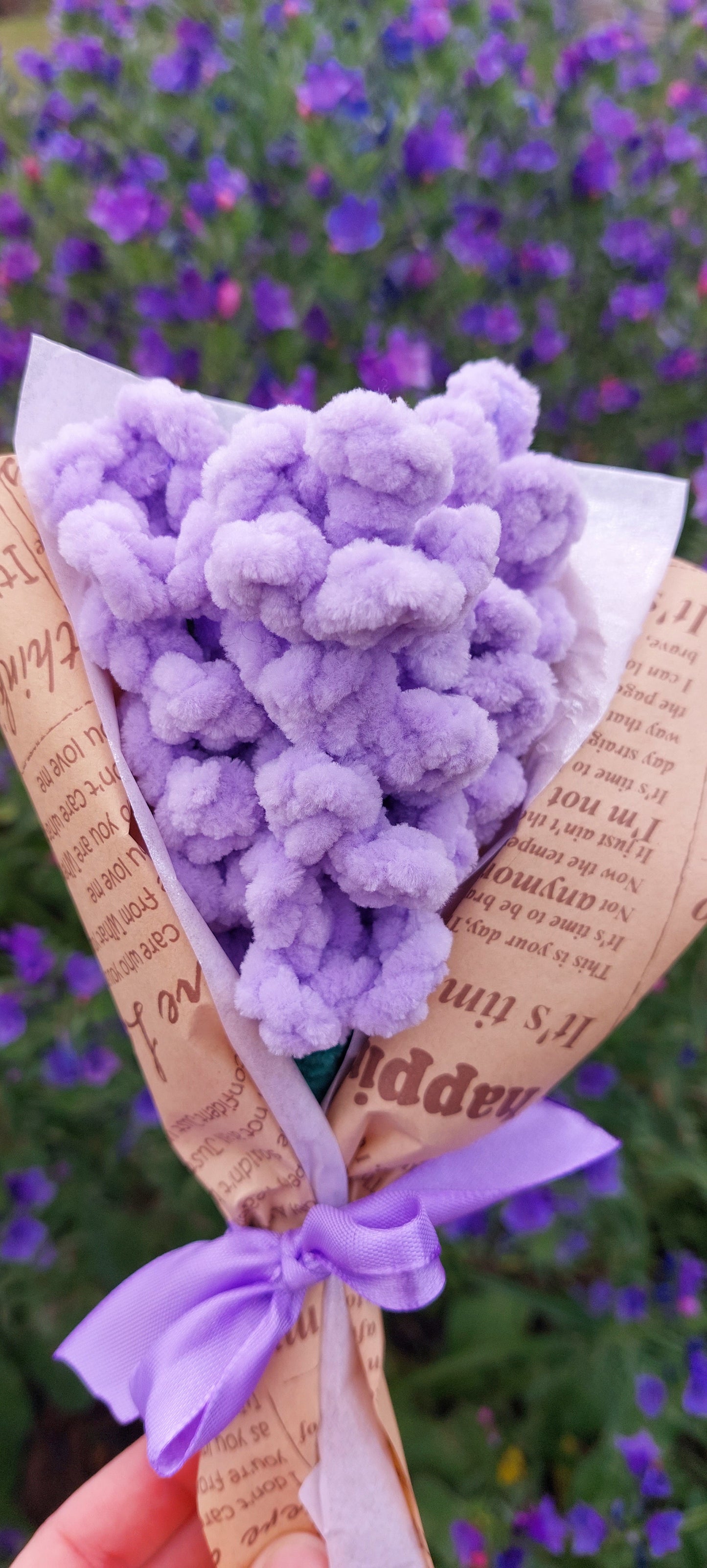 Crochet Lavender Bouquet