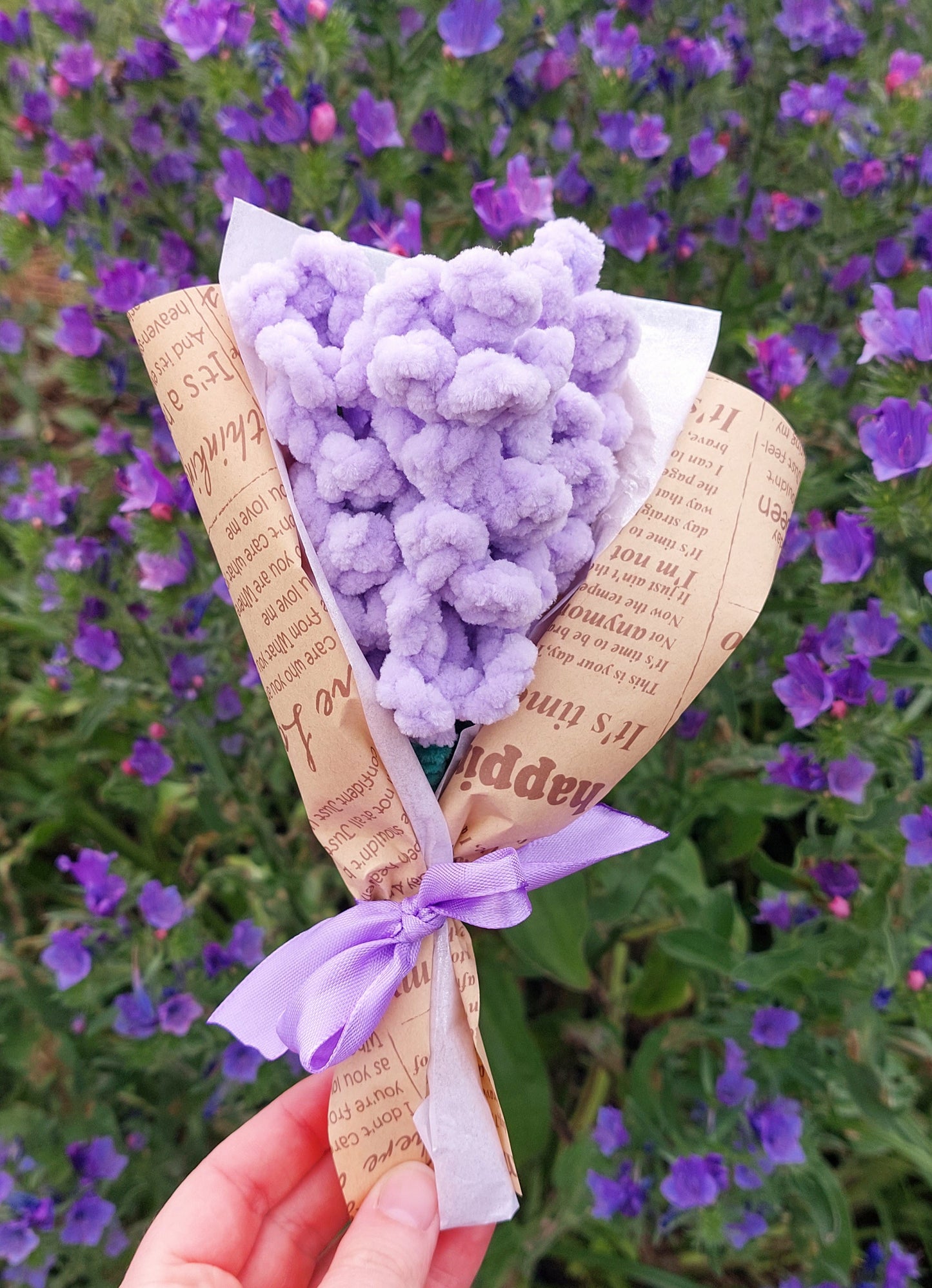 Crochet Lavender Bouquet