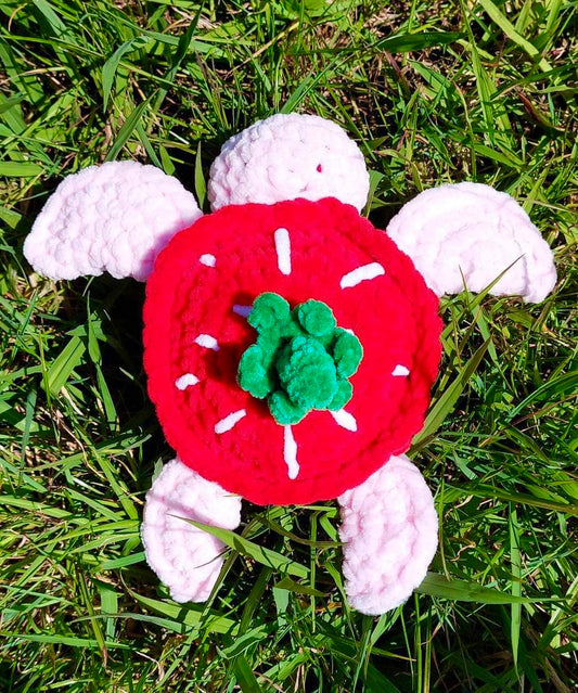 Crochet Strawberry Turtle