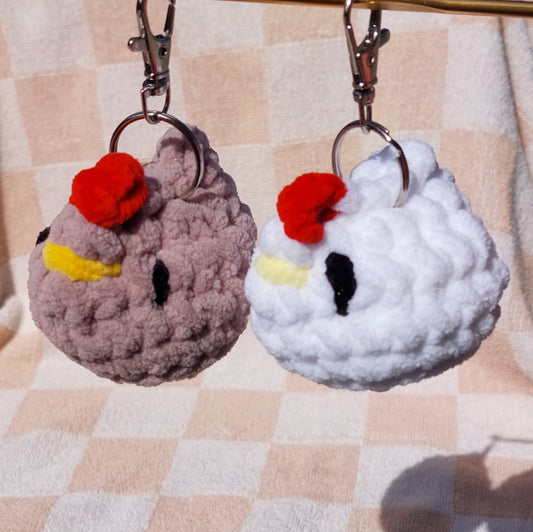 Crochet Chicken Keychain