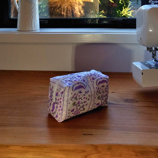 Makeup Bags - Purple Floral